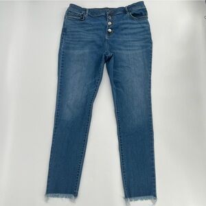 a.n.a High Rise Rough Hem Jeggings Size 14 Women’s